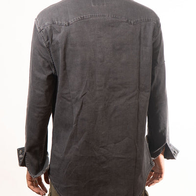 Levis Washed Black Slim Fit Denim Shirt