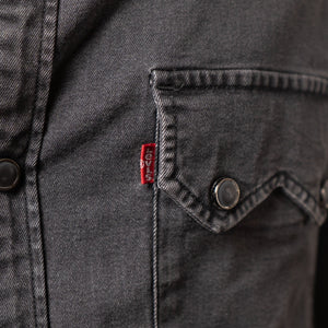 Levis Washed Black Slim Fit Denim Shirt