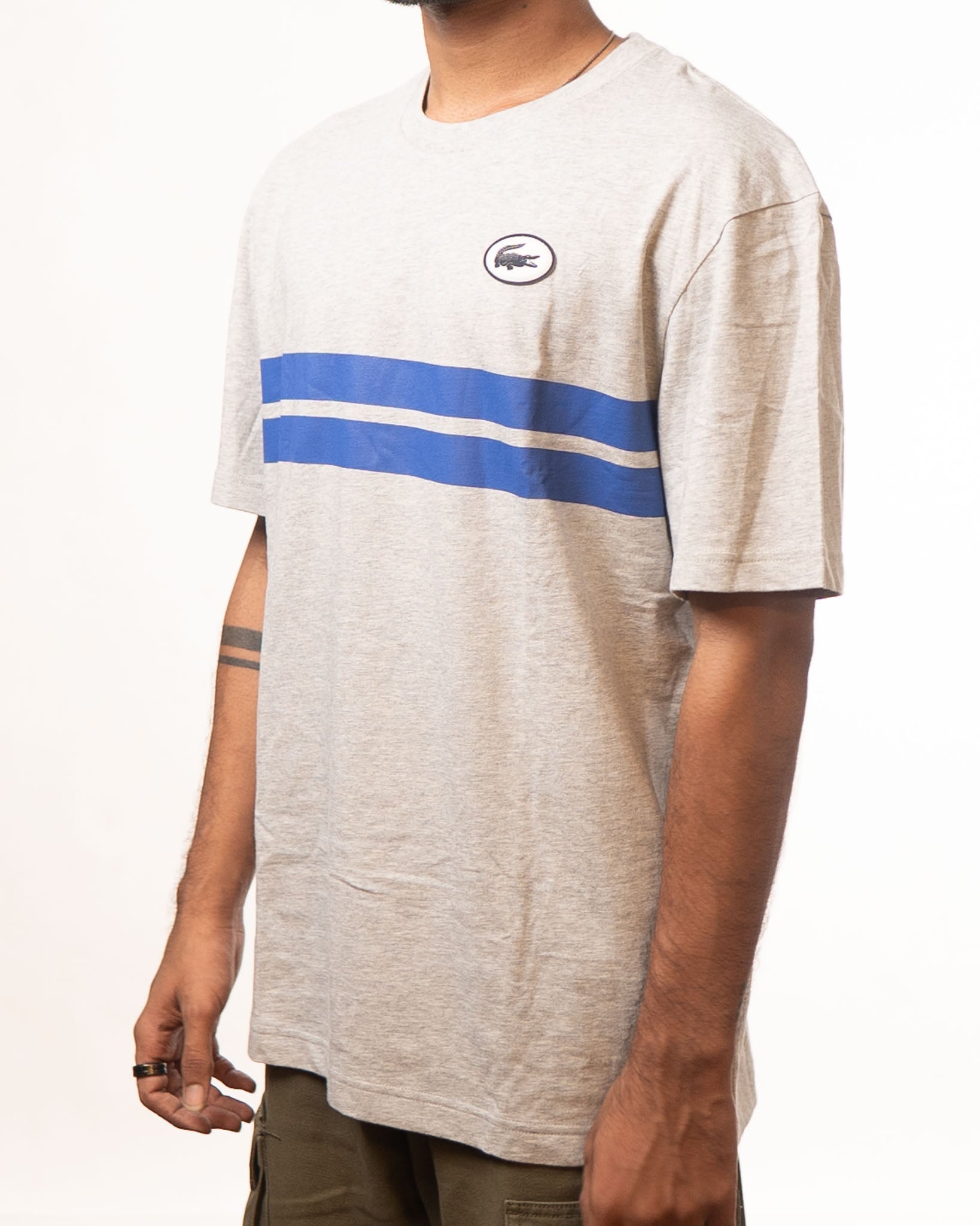 Lacoste Grey Crewneck Tshirt