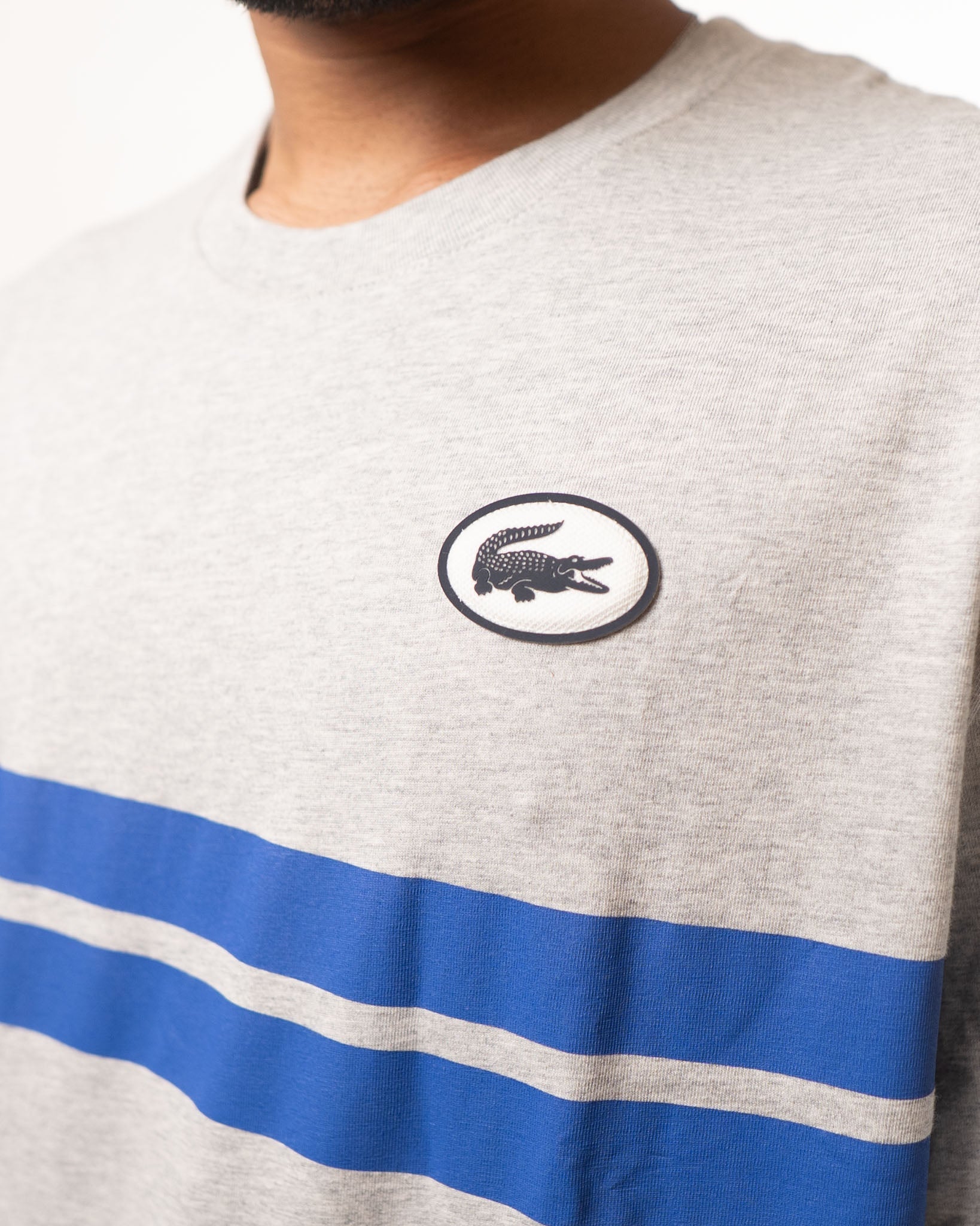 Lacoste Grey Crewneck Tshirt
