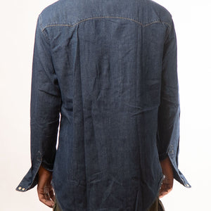 Levis Blue Slim Fit Denim Shirt