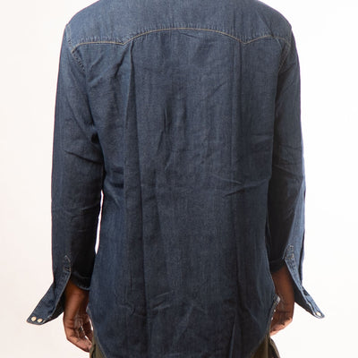Levis Blue Slim Fit Denim Shirt