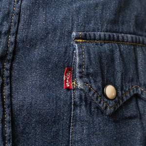 Levis Blue Slim Fit Denim Shirt