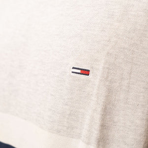 Tommy Hilfiger Grey White Blue Colourblocked Tshirt