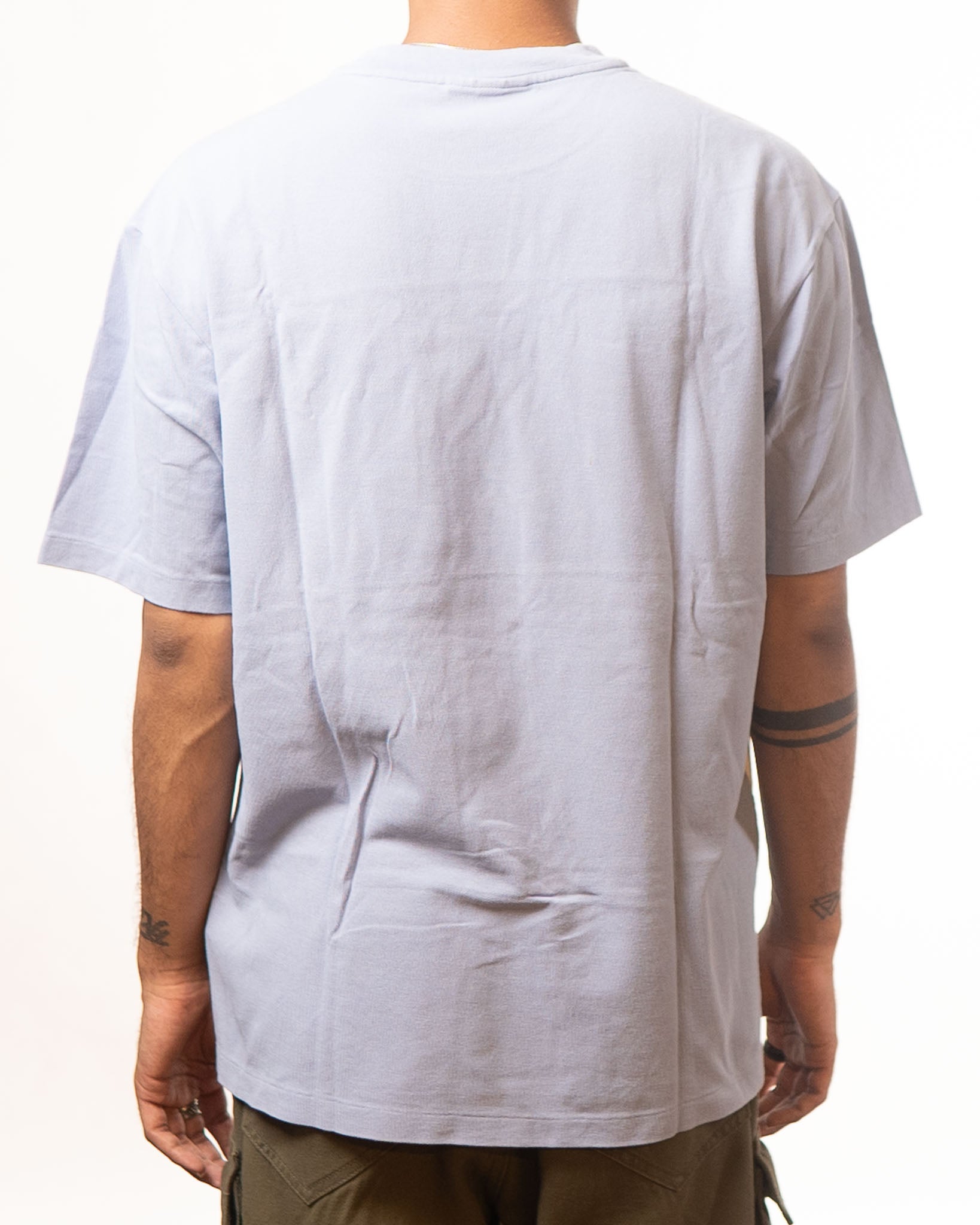 Lacoste Blue Lavender Colourblocked Tshirt