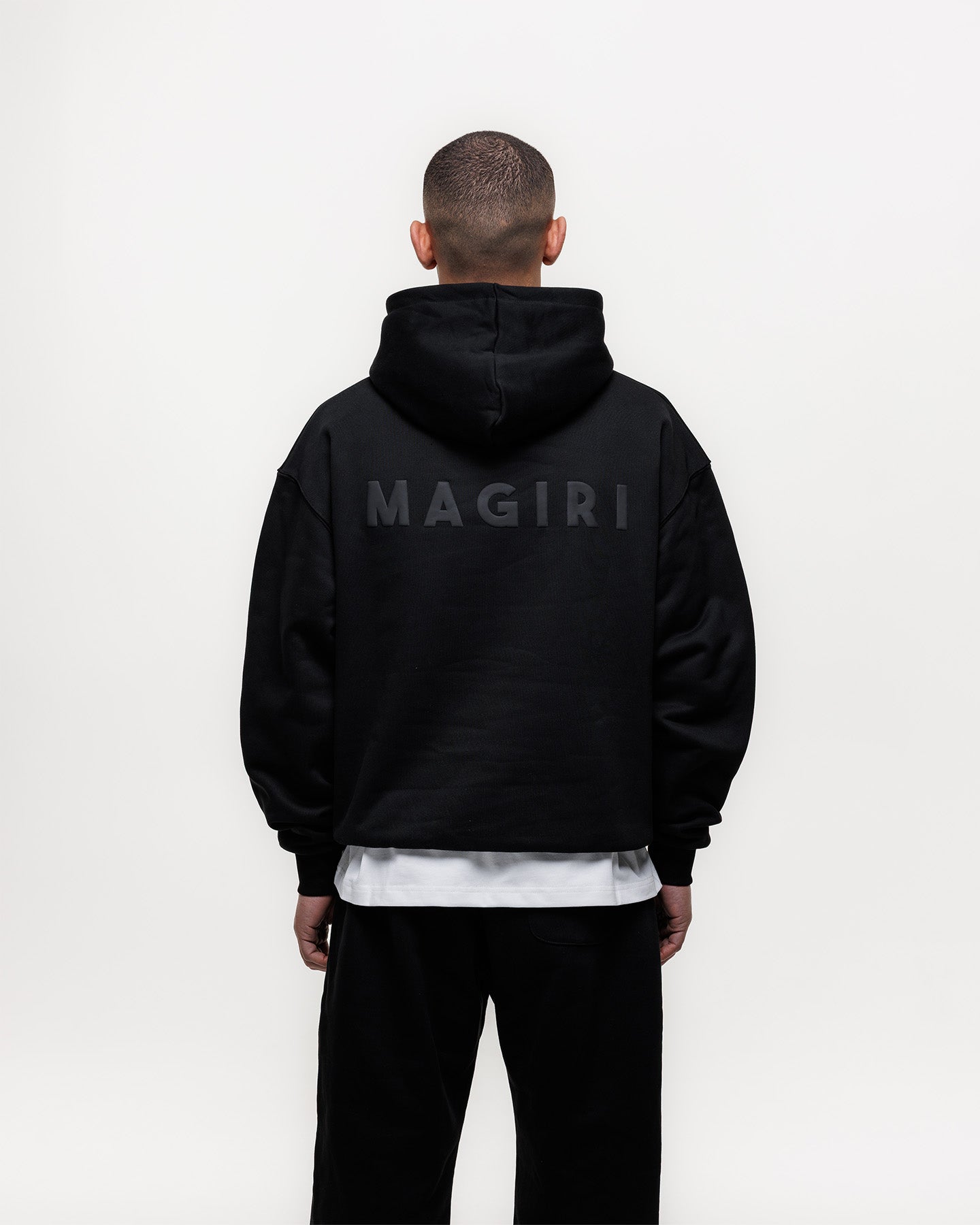 MAGIRI Core Puff Printed Black Hoodie