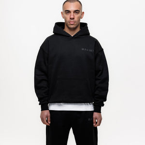 MAGIRI Core Puff Printed Black Hoodie
