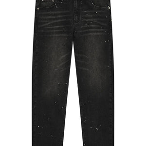 MAGIRI Core Painted Straight Black Jeans