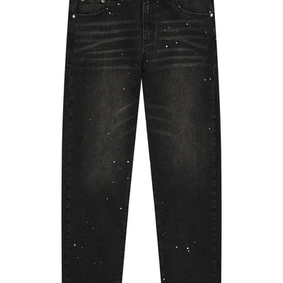 MAGIRI Core Painted Straight Black Jeans
