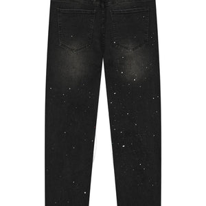 MAGIRI Core Painted Straight Black Jeans