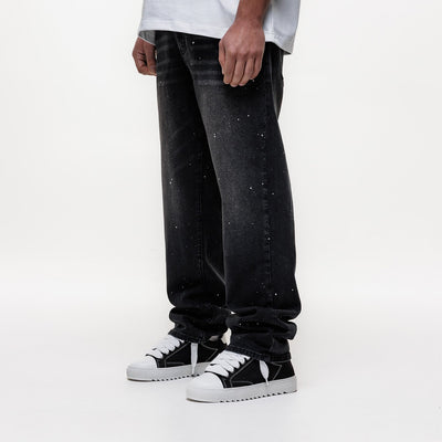 MAGIRI Core Painted Straight Black Jeans