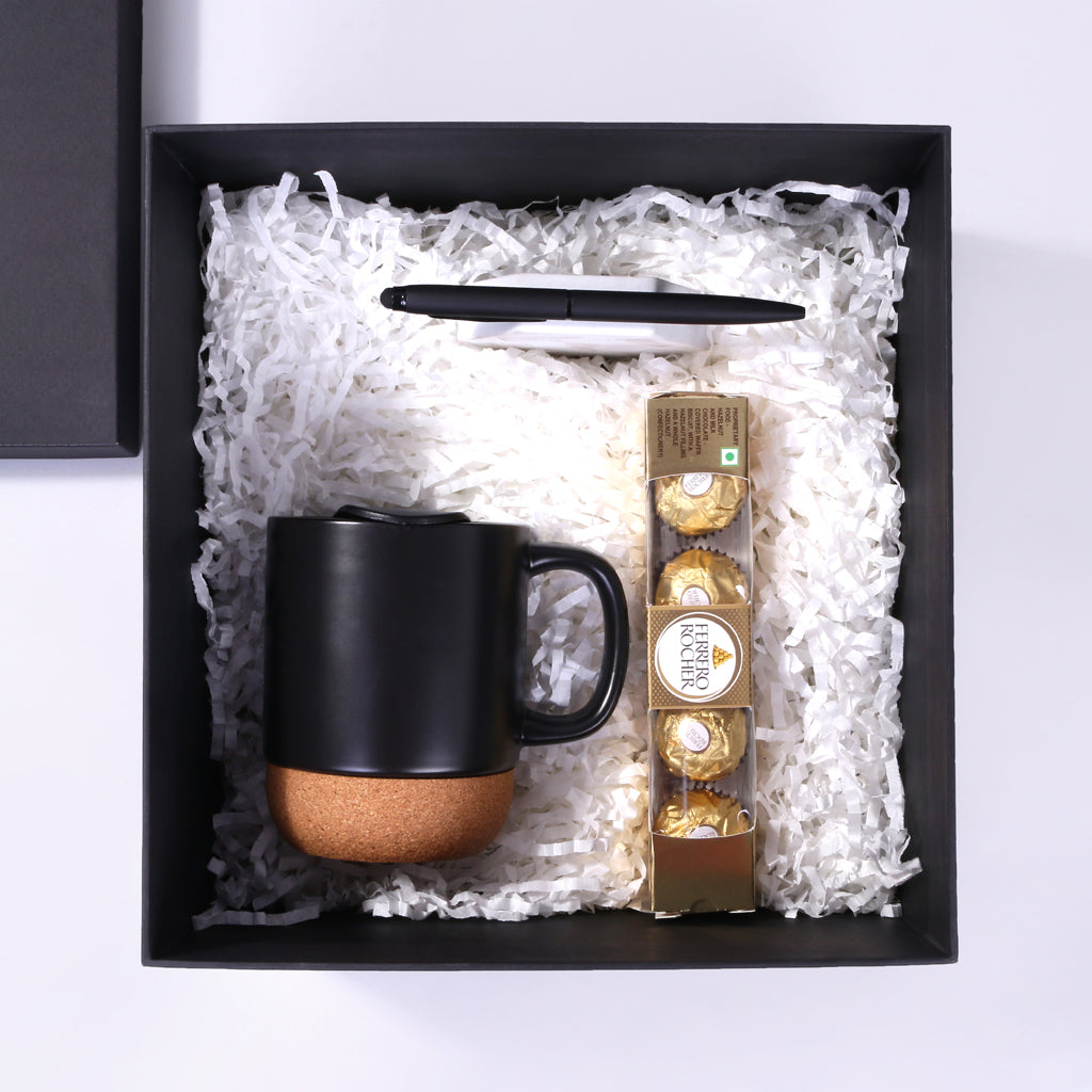 Cork Base Mug Gift Set