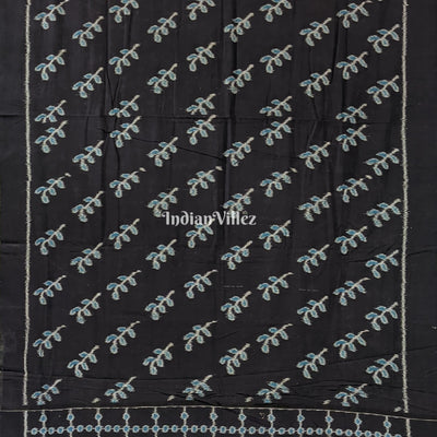 Black Odisha Ikat Sambalpuri Pure Cotton Saree