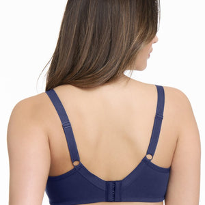 Ultimo Essential Cotton Non-Padded Wired Bra - Inky Blue