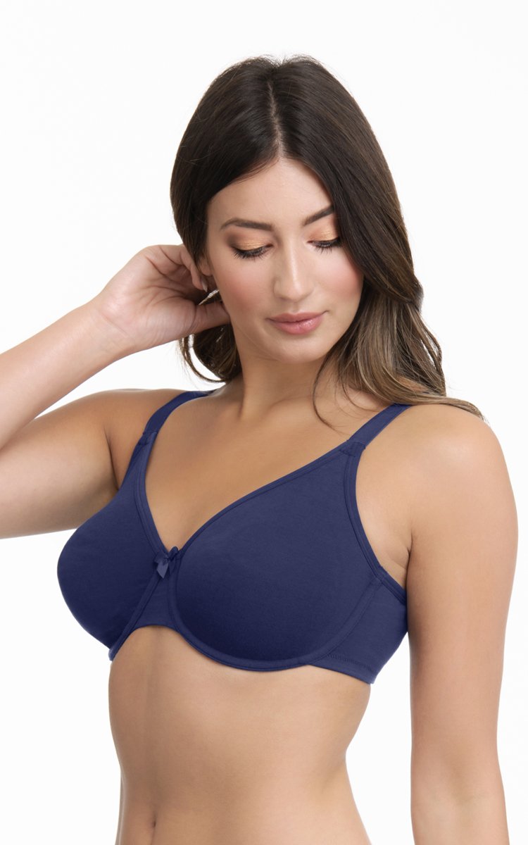 Ultimo Essential Cotton Non-Padded Wired Bra - Inky Blue