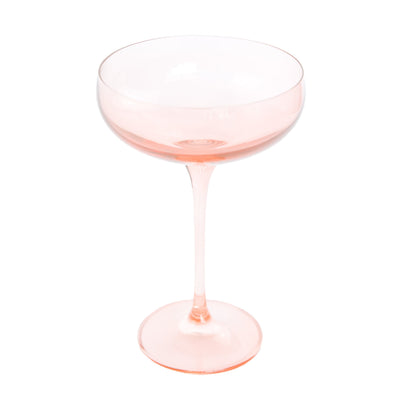 Estelle Colored Champagne Coupe Stemware - Set of 2 {Blush Pink}