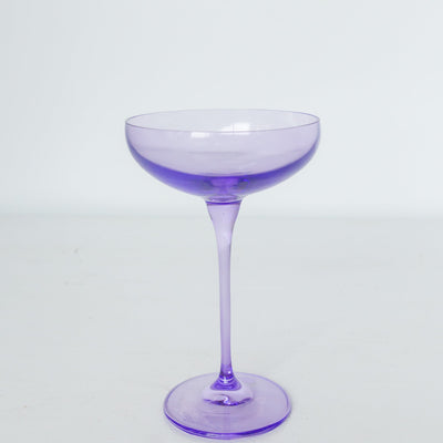 Estelle Colored Champagne Coupe Stemware - Set of 6 {Lavender}
