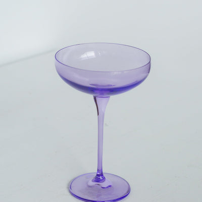 Estelle Colored Champagne Coupe Stemware - Set of 2 {Lavender}