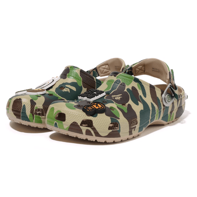 Crocs Classic Clog A Bathing Ape ABC Camo Green
