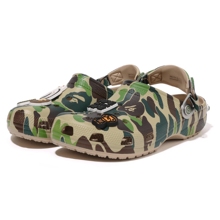 Crocs Classic Clog A Bathing Ape ABC Camo Green