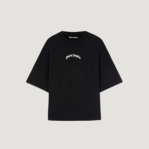 Palm Angels Curved Logo Oversize T-shirt Black