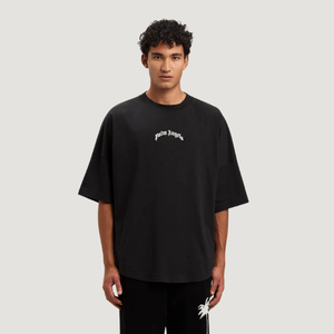 Palm Angels Curved Logo Oversize T-shirt Black