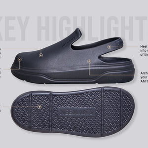Cushers Clogs For Men : Dark Grey