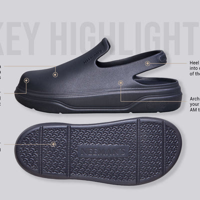 Cushers Clogs For Men : Dark Grey