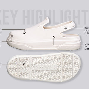 Cushers Clogs For Women : Ivory White