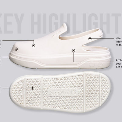 Cushers Clogs For Women : Ivory White
