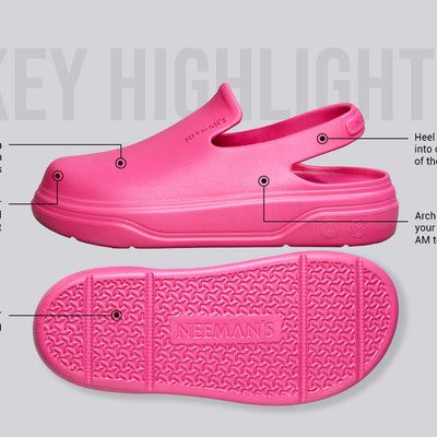 Cushers Clogs For Women : Pink