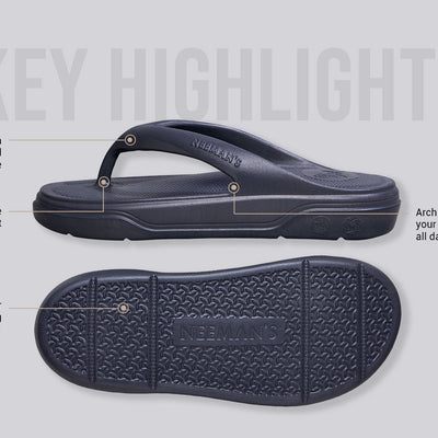 Cushers Flips For Men : Dark Grey