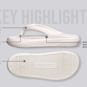 Cushers Flips For Men : Ivory White