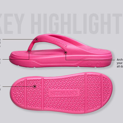 Cushers Flips For Women : Pink