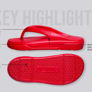 Cushers Flips For Men : Red