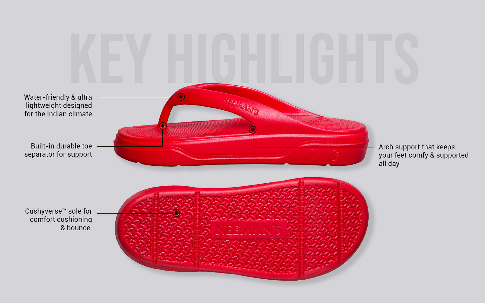 Cushers Flips For Women : Red