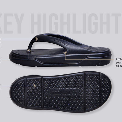Cushers Flips For Men : Black