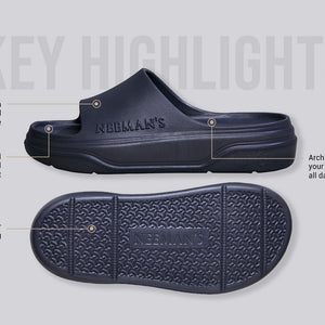 Cushers Slides For Men : Dark Grey