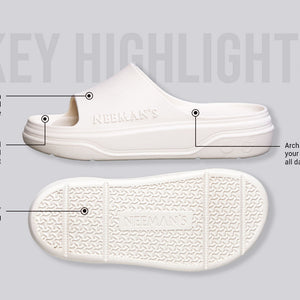 Cushers Slides For Women : Ivory White
