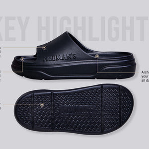 Cushers Slides For Women : Black