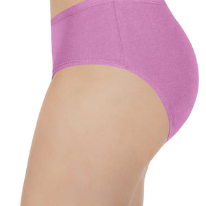 100% Cotton Hipster Panty Pack (Pack of 3) - D013 - Solid