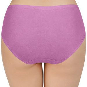 100% Cotton Hipster Panty Pack (Pack of 3) - D013 - Solid