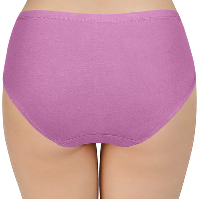 100% Cotton Hipster Panty Pack (Pack of 3) - D013 - Solid