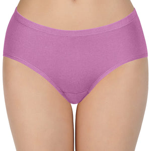 100% Cotton Hipster Panty Pack (Pack of 3) - D014 - Solid