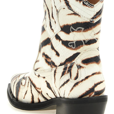 Ganni Western Ankle Boots
