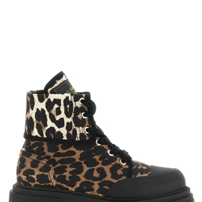 Ganni Denim Ankle Boots