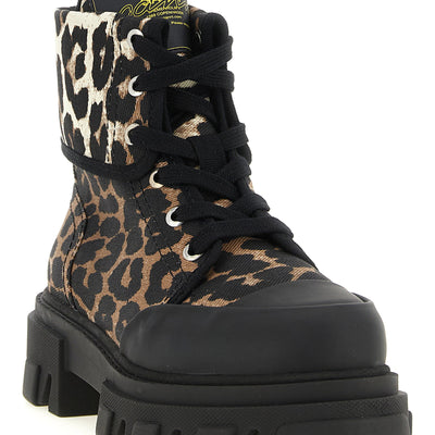 Ganni Denim Ankle Boots