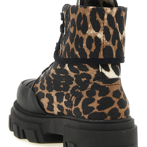 Ganni Denim Ankle Boots