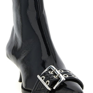 Ganni Buckle Ankle Boots
