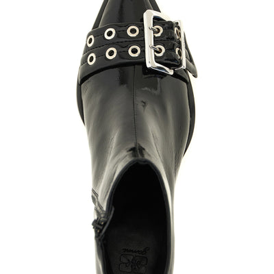 Ganni Buckle Ankle Boots